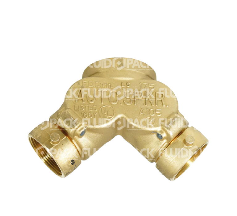 SIAMESA EN Y Br UL/FM A95 SENCILLA......4'' x 2-1/2'' x 2-1/2''